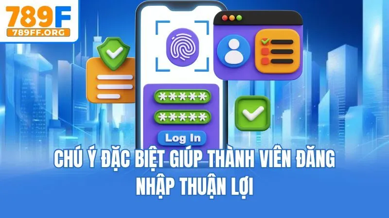 Chú ý đặc biệt giúp thành viên đăng nhập thuận lợi